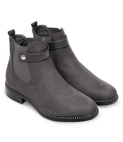 Botki damskie Ideal Shoes C-7203 Szare