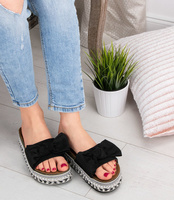 Klapki damskie Abloom SY679 Czarne