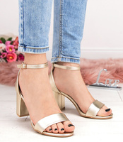 Sandałki damskie Laura Mode QL-82 Złote