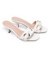 Klapki damskie Shoesita K-8047 Białe