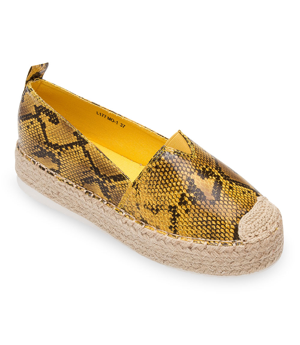 Espadryle damskie Bestelle L177 Żółte