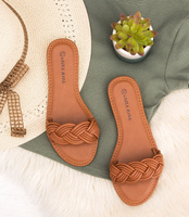 Klapki damskie Laura Mode F-40 Brązowe