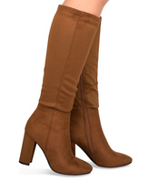 Kozaki damskie Super Mode 5256 Brązowe