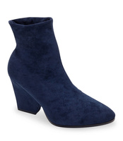 Botki damskie Ideal Shoes TX-2905 Granatowe