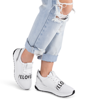 Buty sportowe damskie Ideal Shoes X-9703 Białe