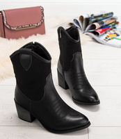 Kowbojki damskie Super Mode 5689 PU Czarne