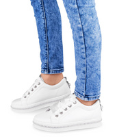 Buty sportowe damskie N/M CC-2 Biało - Srebrne