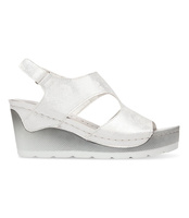 Sandałki damskie Skotnicki SA-3-0555 Srebrne