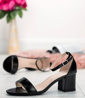 Sandałki damskie Laura Mode QL-159 Czarne