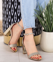 Sandałki damskie Laura Mode QL-139 Złote