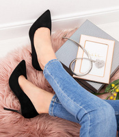 Czółenka damskie Style Shoes 6802 Czarne