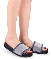 Klapki damskie Abloom SY648 Niebieskie