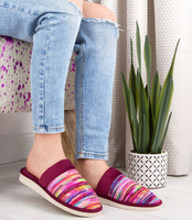 Kapcie damskie Natural Style NS-077 Bordowe