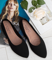 Balerinki damskie Skotnicki P-3-0565 Czarne