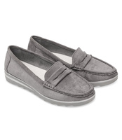 Mokasyny damskie Skotnicki P-3-0562 Szare