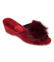 Kapcie damskie Natural Style NS-031 Bordowe