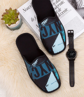 Kapcie męskie Natural Style NS-258 Niebieskie