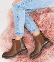 Botki damskie Sixth Sens JW73 Brązowe