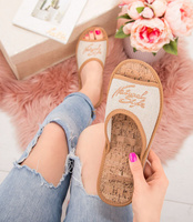 Kapcie damskie Natural Style NS-017 Brązowe