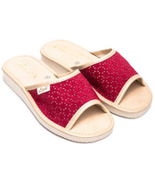 Kapcie damskie Natural Style NS-116 Bordowe