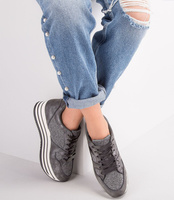 Buty sportowe damskie N/M 1306 Szare