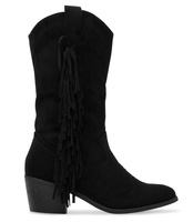 Wegańskie Kowbojki damskie Super Mode 7367 Czarne