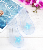 Sandałki damskie Ideal Shoes K-9185 Przezroczyste