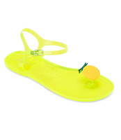 Sandałki damskie Ideal Shoes K-3700 Żółte