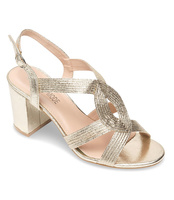 Sandałki damskie Laura Mode QL-118 Złote