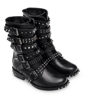 Botki damskie Bello Star B7666 Czarne