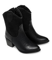 Kowbojki damskie Super Mode 5689 PU Czarne