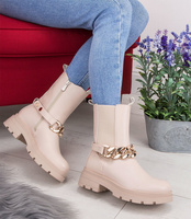 Botki damskie Sixth Sens JW137 Beżowe