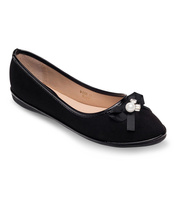 Balerinki damskie Ideal Shoes M-8806 Czarne
