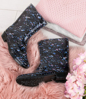 Kalosze damskie Lano ANX-01 Blue Flower
