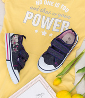 Trampki dziecięce Underline 10C1825 Granatowe