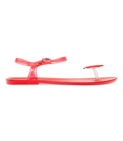 Sandałki damskie Ideal Shoes K-3700 Czerwone