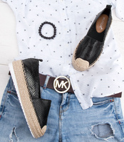 Espadryle damskie Bestelle L177 Czarne