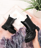 Botki dziewczęce Rock & Joy 7353-2A Czarne + B