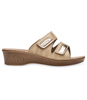 Klapki damskie Inblu 26-65 Platynowe