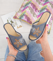 Kapcie damskie Natural Style NS-052 Szare