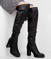 Kozaki damskie Sixth Sens F128 Czarne