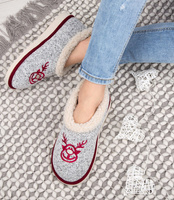 Kapcie damskie Natural Style NS-082 Szare