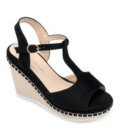 Sandałki damskie Ideal Shoes U-6290 Czarne