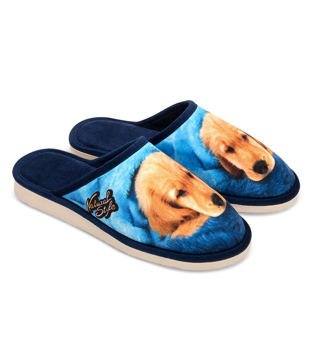 Kapcie damskie Natural Style NS-120 Śpiący Piesek