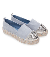 Espadryle damskie Bestelle L184 Niebieskie