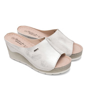 Klapki damskie Skotnicki KL-3-0618N Srebrne