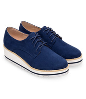 Półbuty damskie Laura Mode LM-029 Granatowe