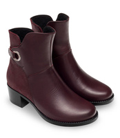 Botki damskie Pesco 1887 Bordowe