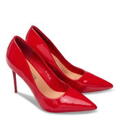 Czółenka damskie Laura Mode QL-115 Czerwone