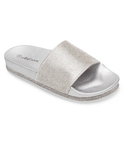 Klapki damskie Abloom SY665 Srebrne